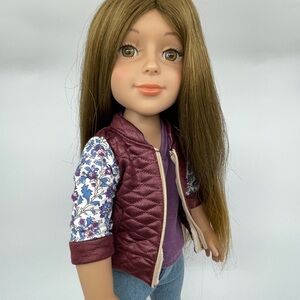 I'm A Girly Fashion Doll Lucy with Removable Synthetic Wig + Extra Outfit